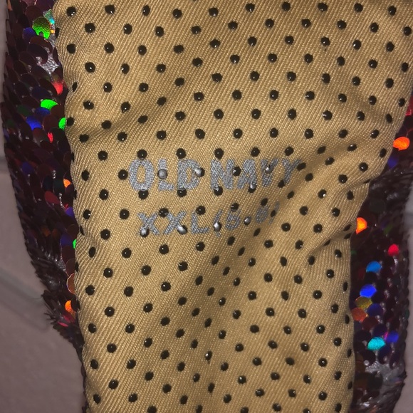 Pink Sparkle Sequin Slippers w/fake Sherpa lining - Picture 3 of 6